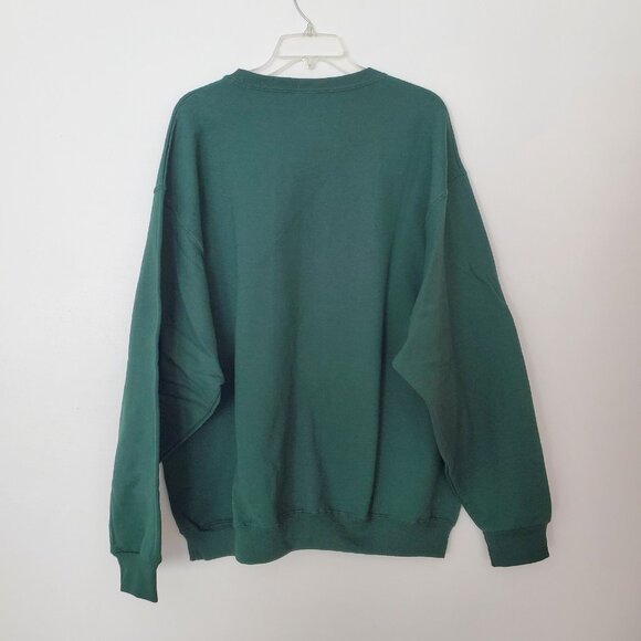 NWT Men's XL Green Jerzees Sweatshirt NuBlend 50 50 Blend NEW - Picture 2 of 4